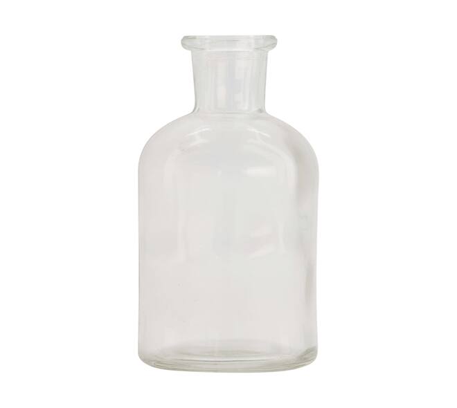 Fles - Glas - 5,3x5,3x10,5 cm - Transparant