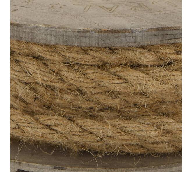 Corde de jute - Tissu en rouleau - 700x1x6,5 cm - Naturel