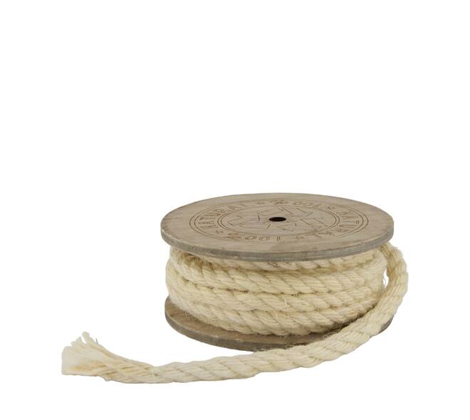Rope jute fabric on spool 700x1x6.5cm
