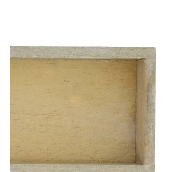 Plateau rectangulaire - Bois de pin - 37x10x3 cm - Naturel