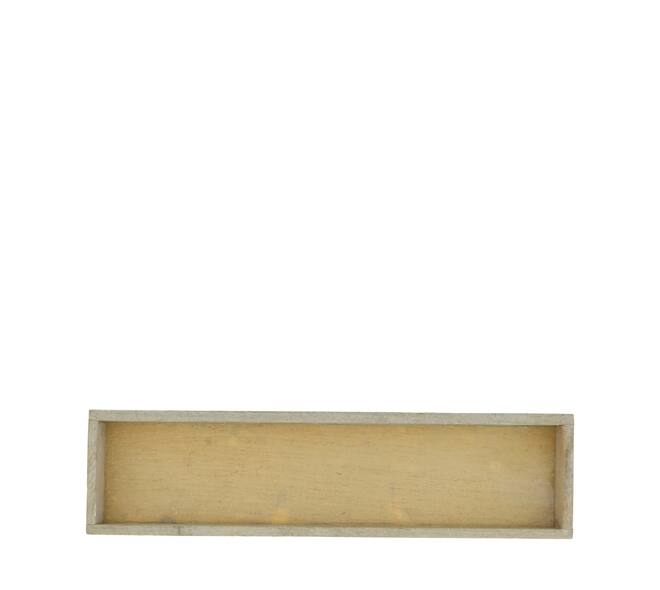 Plateau rectangulaire - Bois de pin - 37x10x3 cm - Naturel