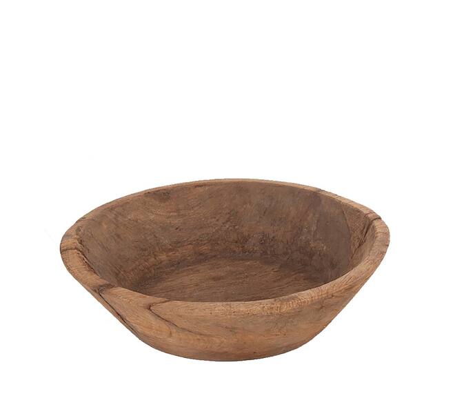Schaal Nora - Hout - 35x35x17 - Bruin