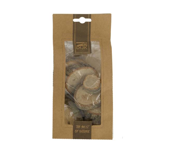 Bundle wood slices 250gr oak wood 10x5x21cm