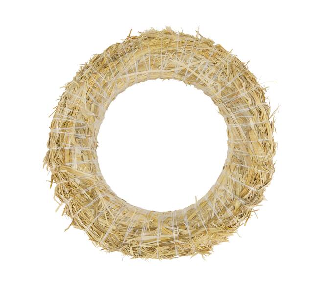 Wreath straw 25x4x25cm