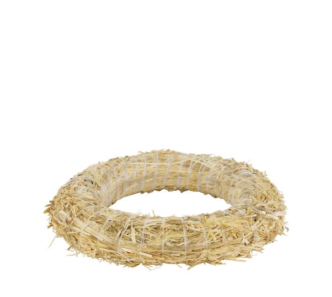 Wreath straw 25x4x25cm
