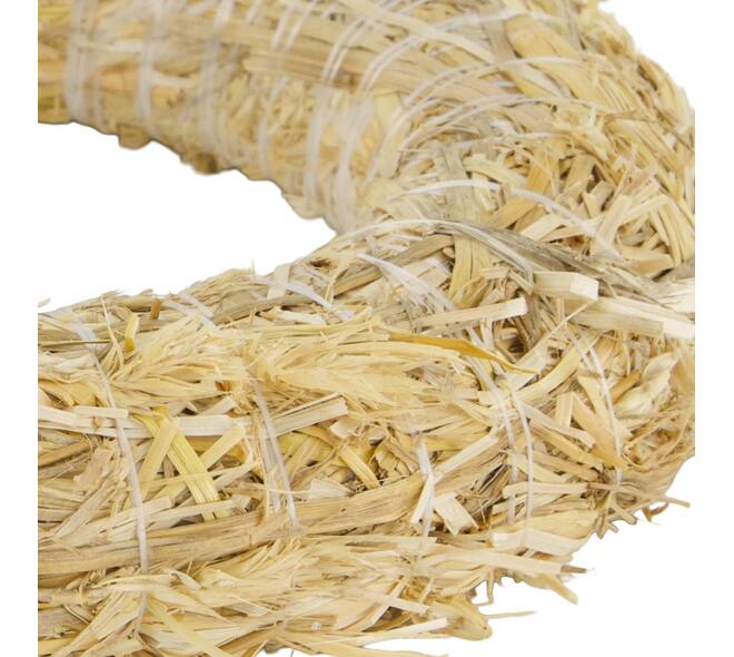 Wreath straw 25x4x25cm