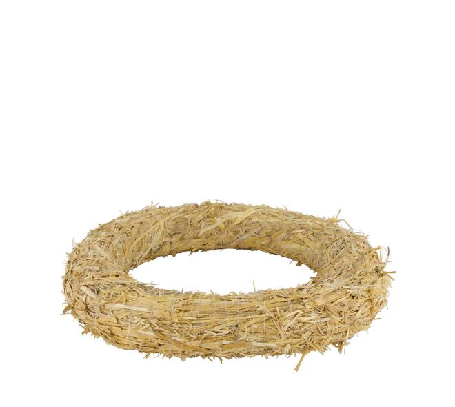 Wreath straw 40x40x6cm