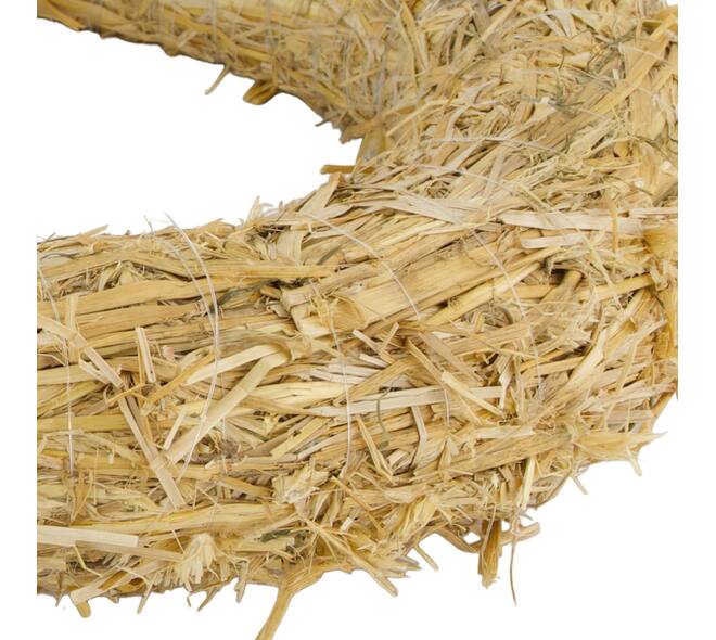 Wreath straw 40x40x6cm