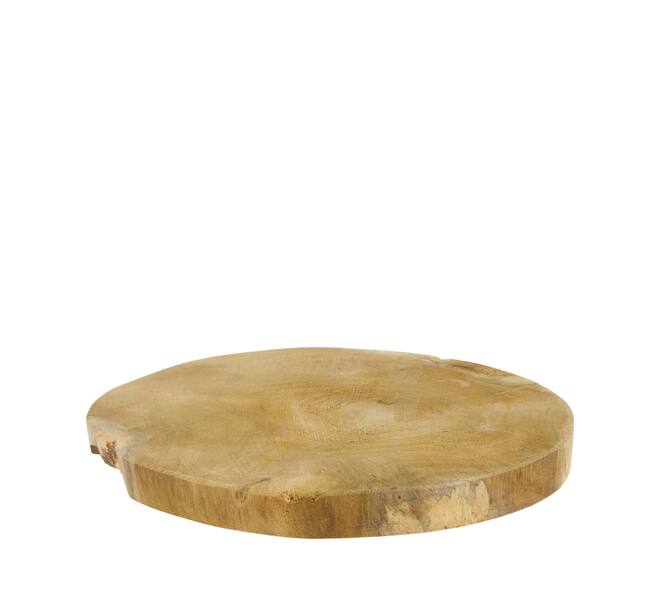 Slice round teak wood 23x23x2cm