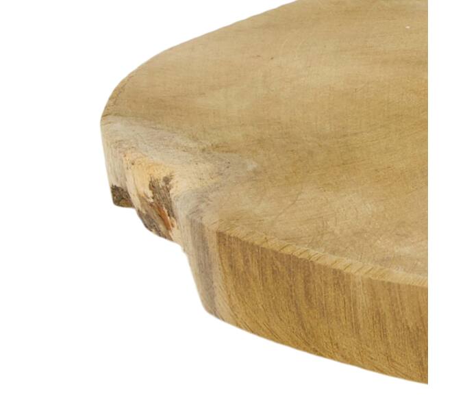Slice round teak wood 23x23x2cm