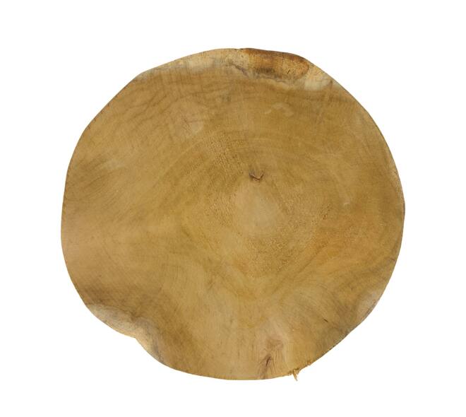 Slice round teak wood 23x23x2cm