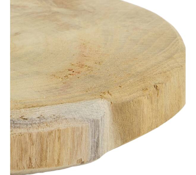 Slice round teak wood 18x18x2cm - Natural