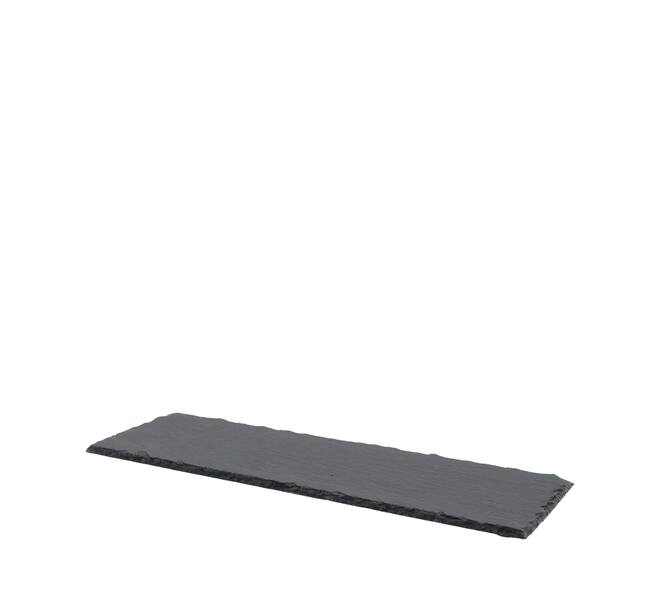 Assiette rectangulaire - Ardoise - 40x13x1 cm - Noir