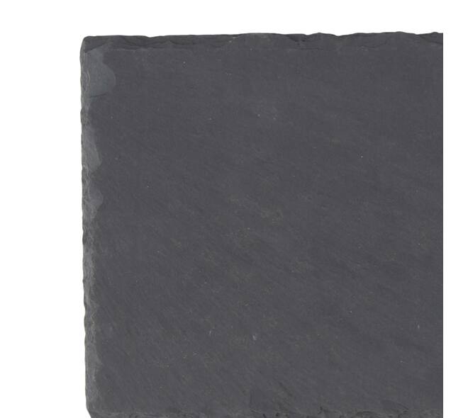 Assiette rectangulaire - Ardoise - 40x13x1 cm - Noir