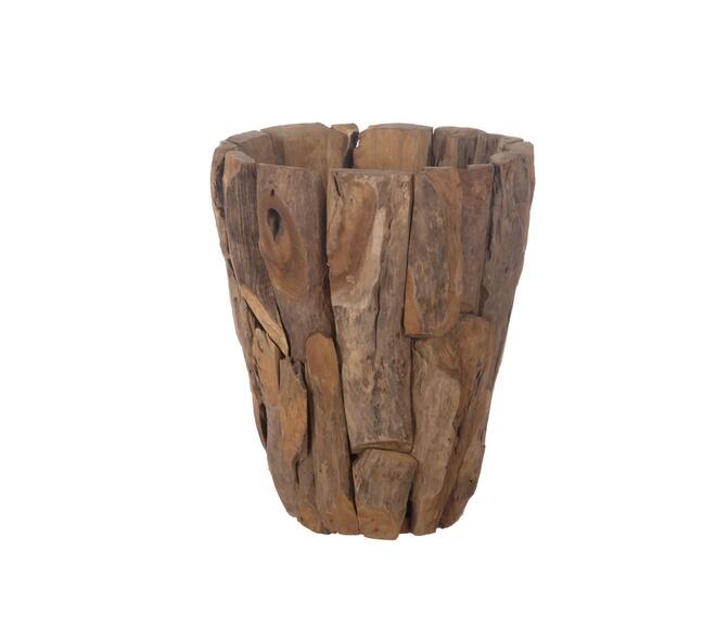 Planter erosion wood with plastic 50x50x60cm