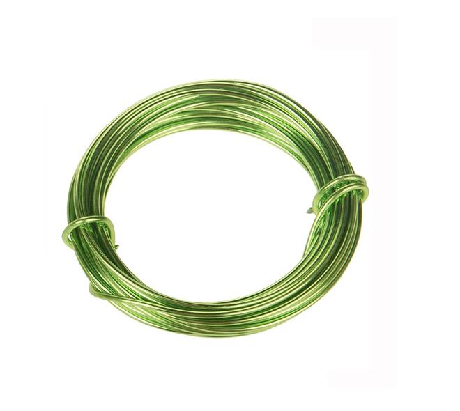 Aluminium wire 2mm 5m - Green