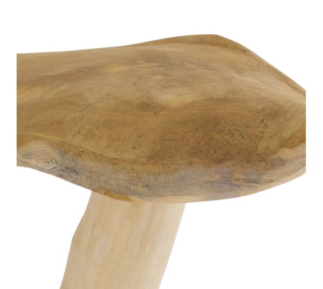 Deko-Pilz Megan - Teakholz - 42x26x39cm - Braun