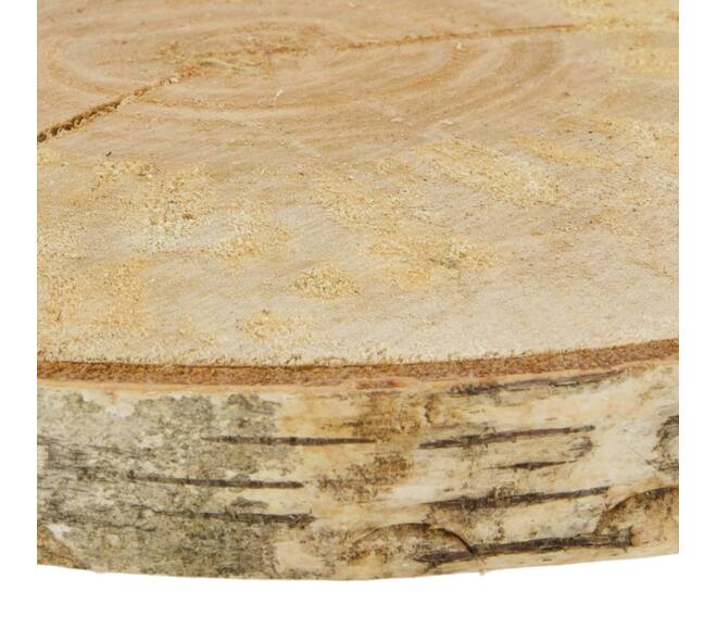 Slice round birch 30x30x2.5cm
