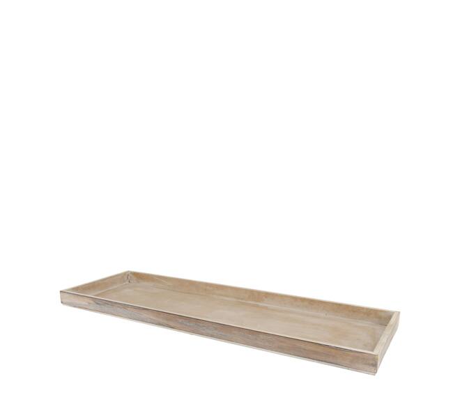 Plateau - Rectangulaire - MDF - 60x20x3cm - Gris