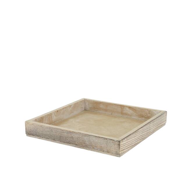 Tray square mdf 20x20x3cm
