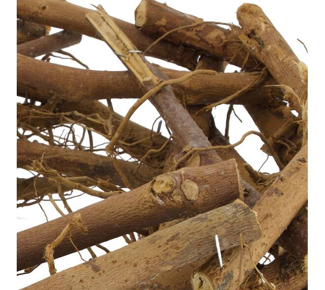 Wreath cotton root wood 28x8x28cm - Natural