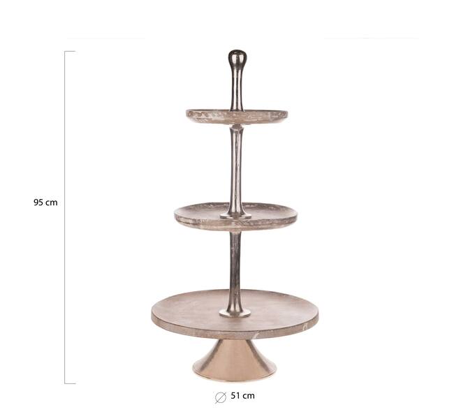 Etagere Ombo - Mango hout - 51x95cm - Wit