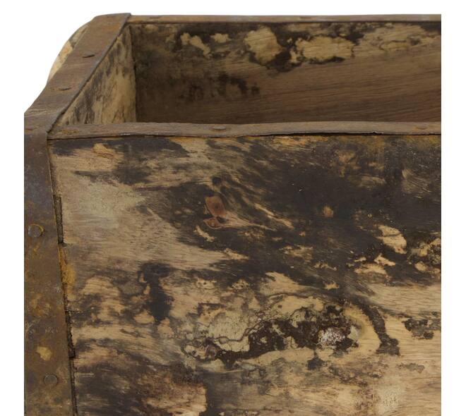 Brickmould rectangular reclaimed wood vintage 32x15x10cm