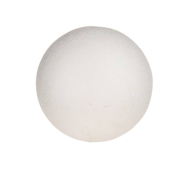 Ball plastic 8x8x8cm - White