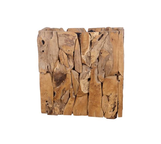 Erosion wood box 78x38x80cm w/pl