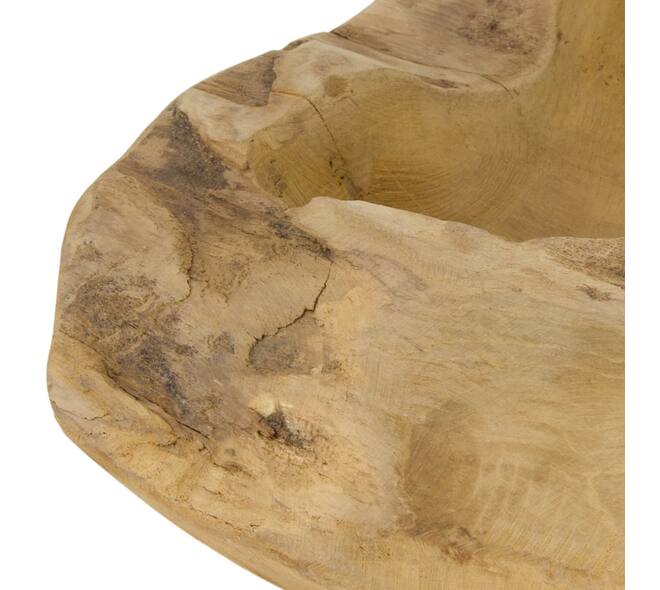 Winebottle holder 2 bottles teak wood 30x30x8cm - Natural
