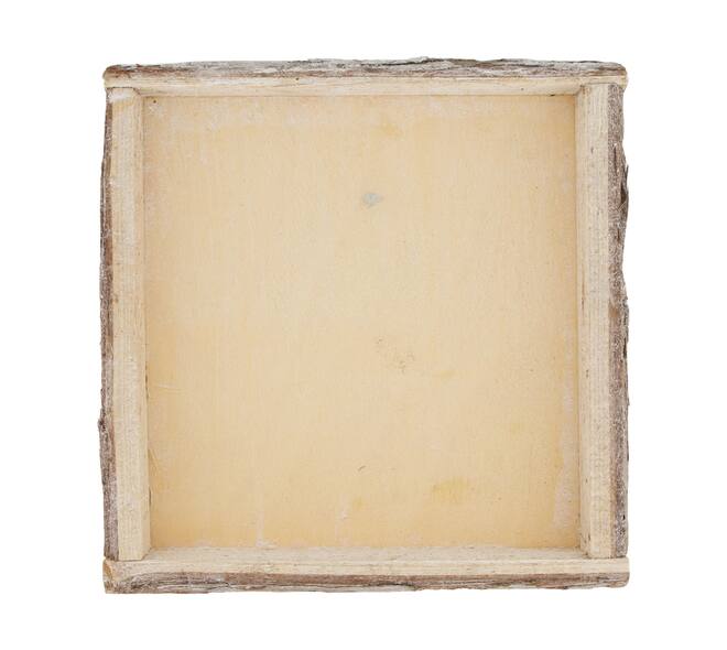 Tray square bark 30x30x4cm