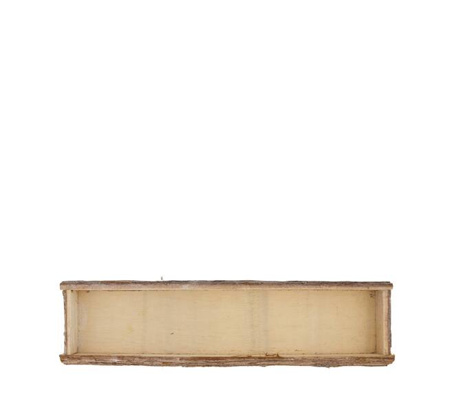 Tray rectangular bark 58x14x4cm