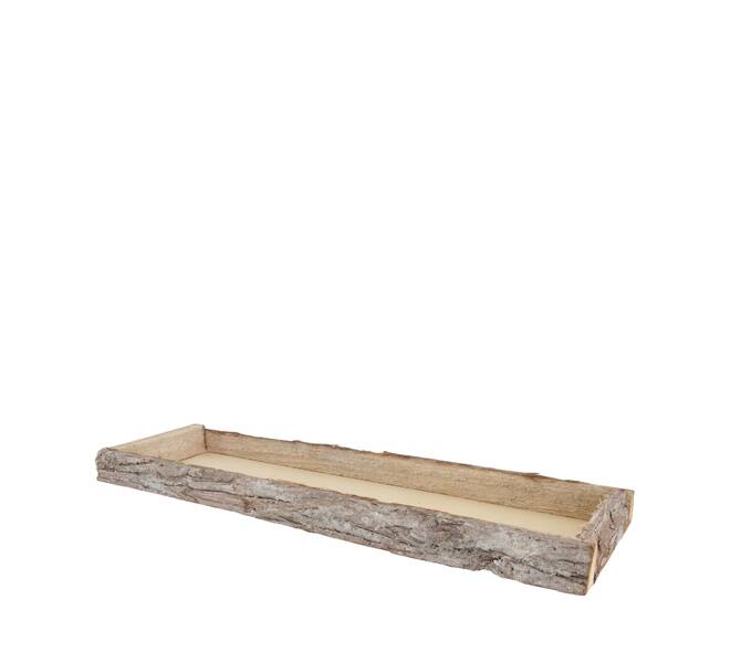 Plateau rectangulaire - Eorce - 58x19x4 cm - Naturel