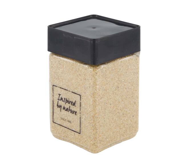 Sand 0,5mm 600gr nature 7x7x13cm - White