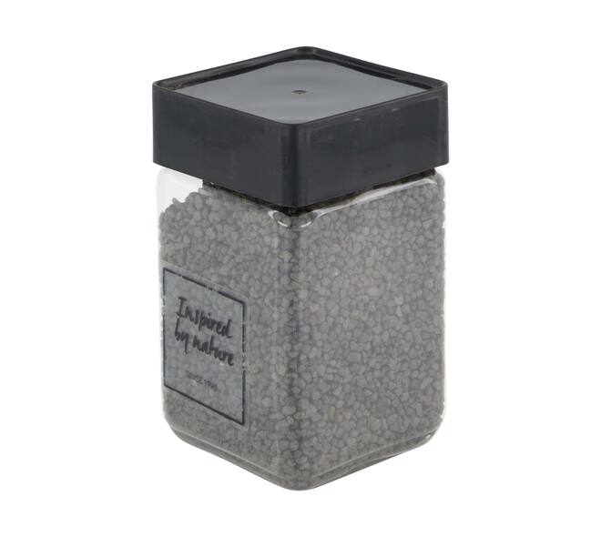 Gravel deco 2-3mm 600gr nature 7x7x13cm