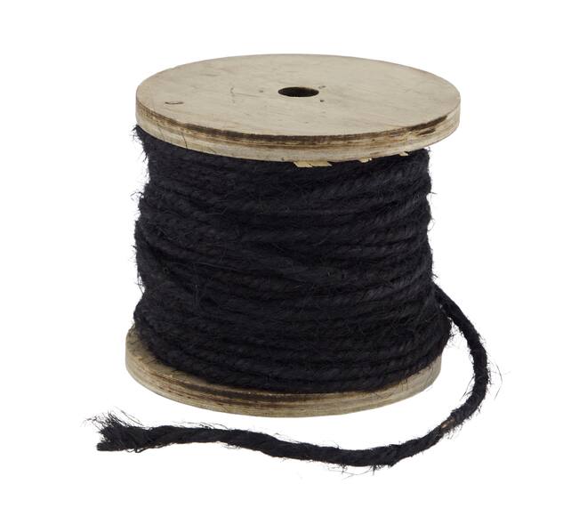 Corde de jute - 8x9x6,5cm - Noir