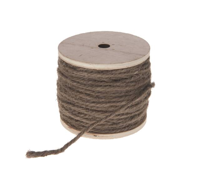 Corde de jute - 130gr - Tissu en rouleau - Gris