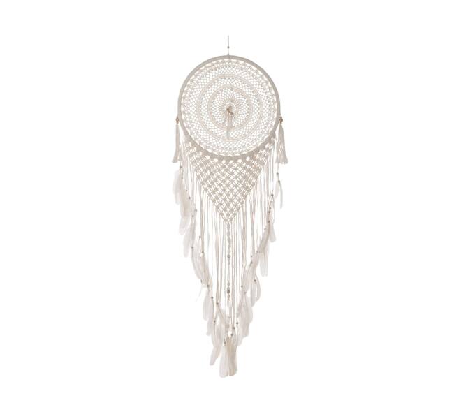 Dreamcatcher fabric 40x40x1cm - White