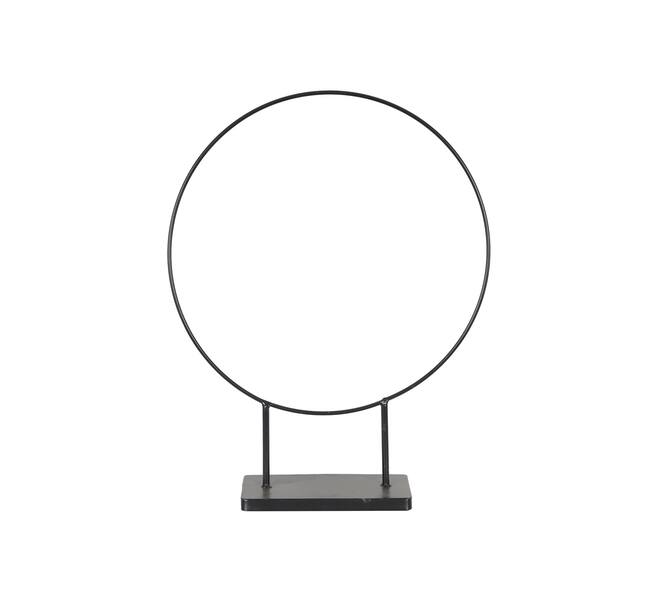 Statue ring metal 38x10x48.5cm - Black