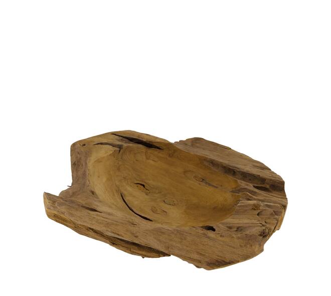 Bowl teak wood 45x39x11cm
