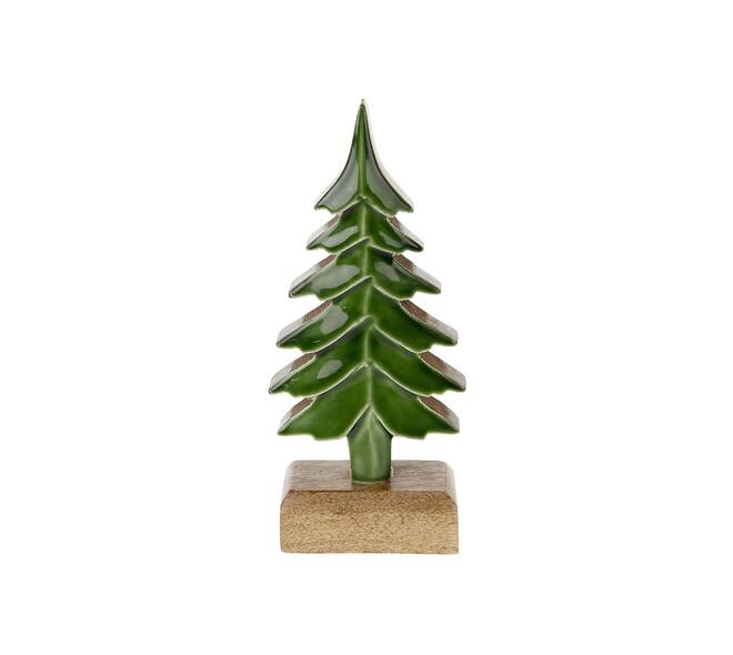 Tree mango wood 9x5x20cm - Green