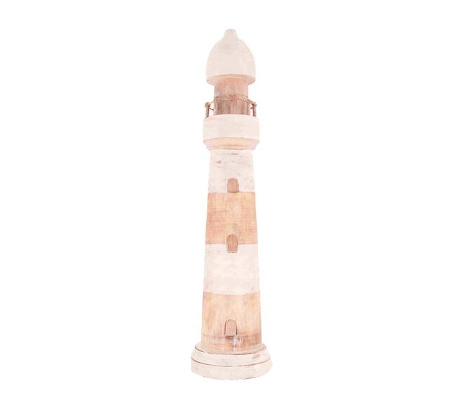 Lighthouse wood 14x14x58cm - Multi