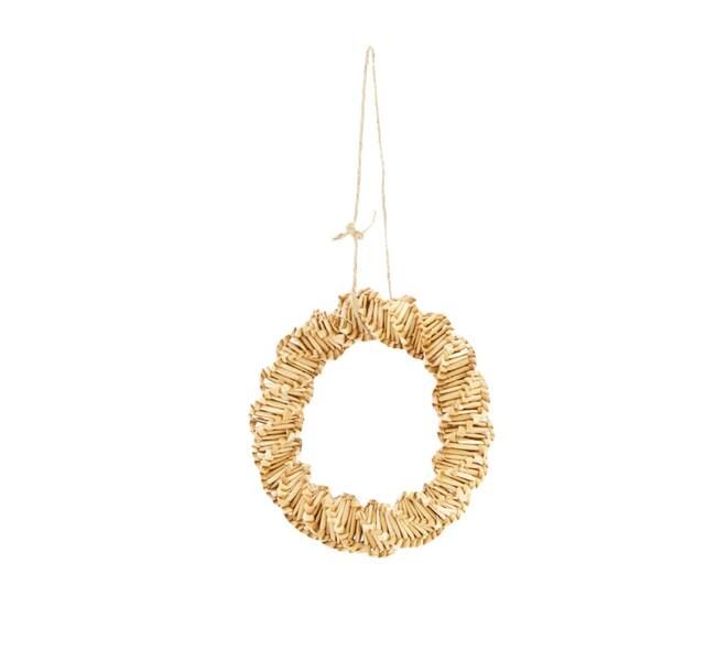 Wreath straw Ø15x3cm