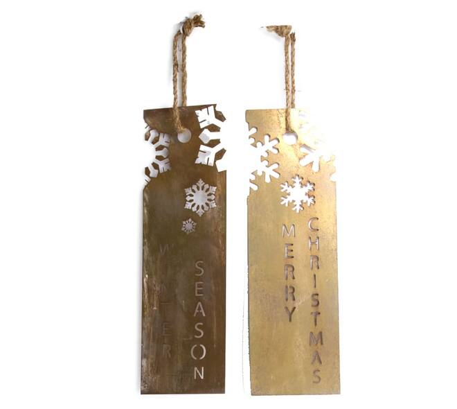 Sign metal 40x12.5x0.8cm A/2
