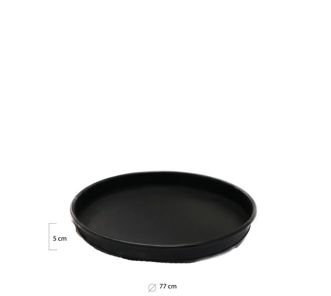 Tray round metal 77x77x5cm