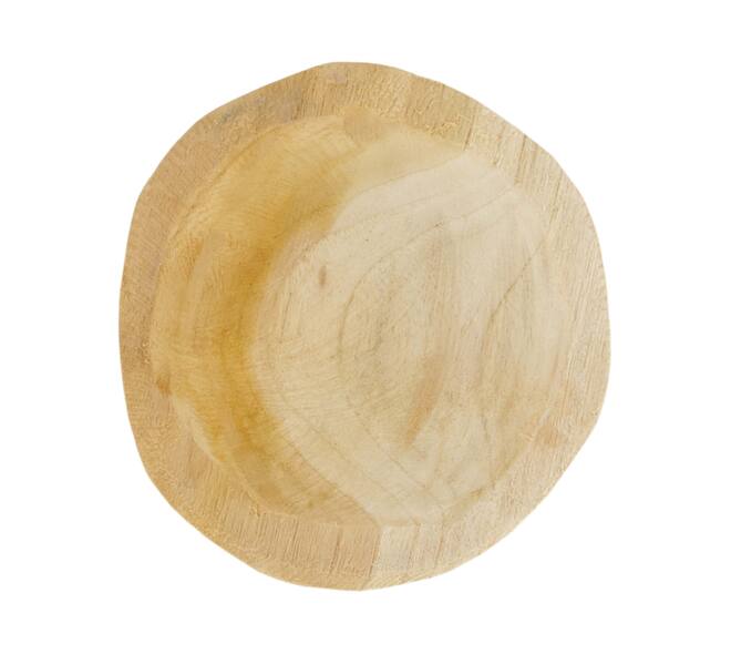 Bol - Rond - Bois de teck - 12x12x4cm - Naturel