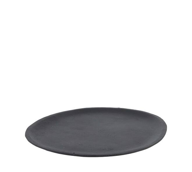 Schaal - Aluminium - 21,5x19x0,5cm - Zwart