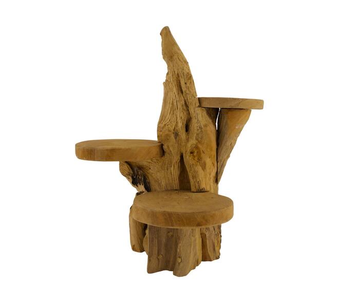 Root teak wood 35x38x40cm - Natural