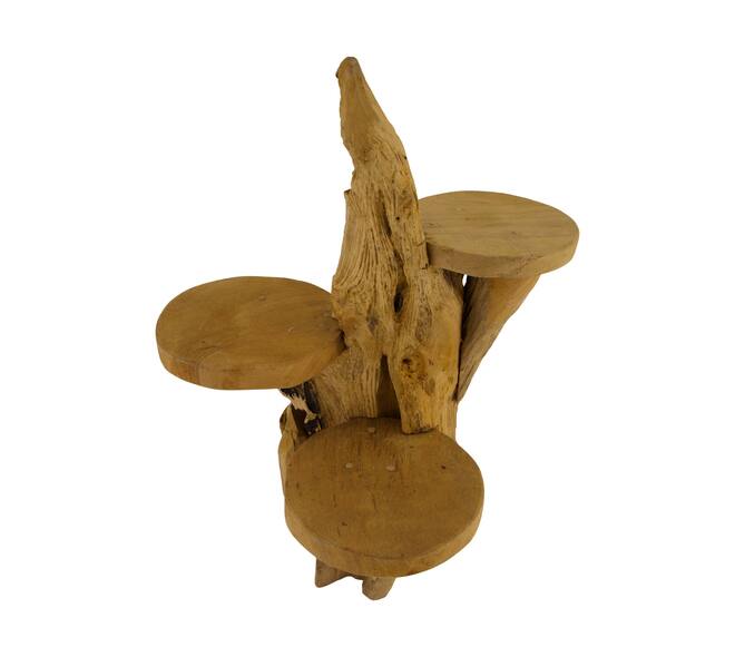 Root teak wood 35x38x40cm - Natural