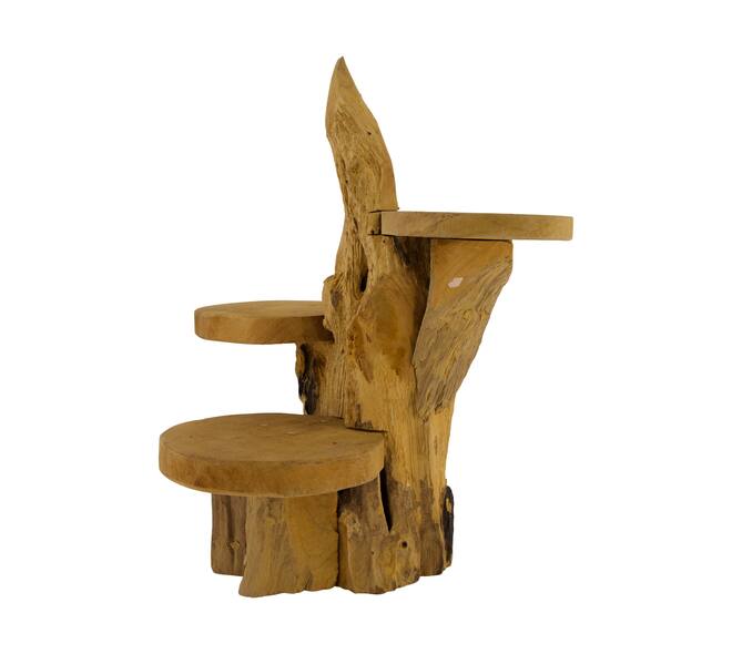 Root teak wood 35x38x40cm - Natural